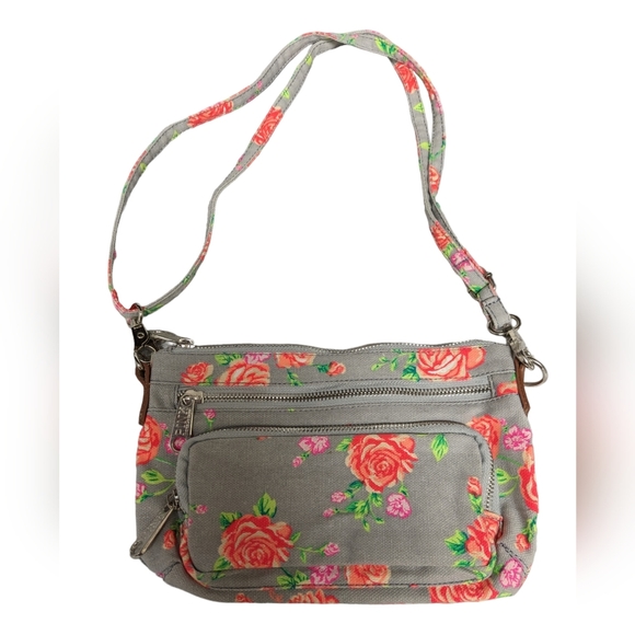 PINK Victoria Secret floral crossbody bag with adjustable straps/detachable NWOT - Picture 8 of 16